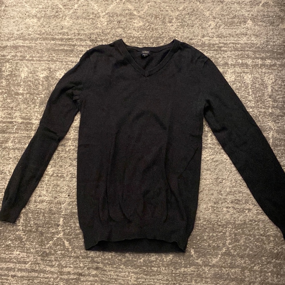 J. Crew Slim Fit Cotton V-Neck Sweater